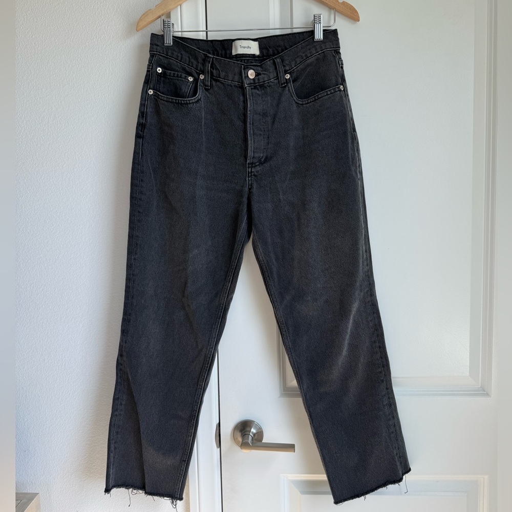 Triarchy Straight Leg High Rise Jeans Size 28
